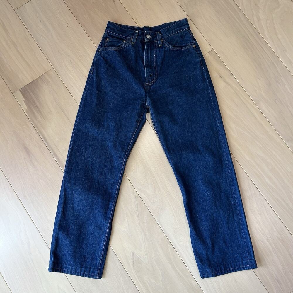 Levis Vintage Clothing 701 - 1950 Model Selvedge Denim Jeans Size 25x25 - Picture 1 of 11